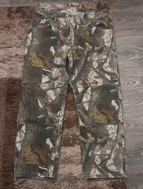 Wrangler Authentics Realtree Hardwoods Double Knee Camo Pants